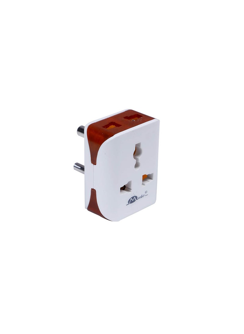 Mute Mute Universal Travel Electrical Multi Plug Adaptor Electrical Socket 6 Amp.(Pack of 2)  - Image 2