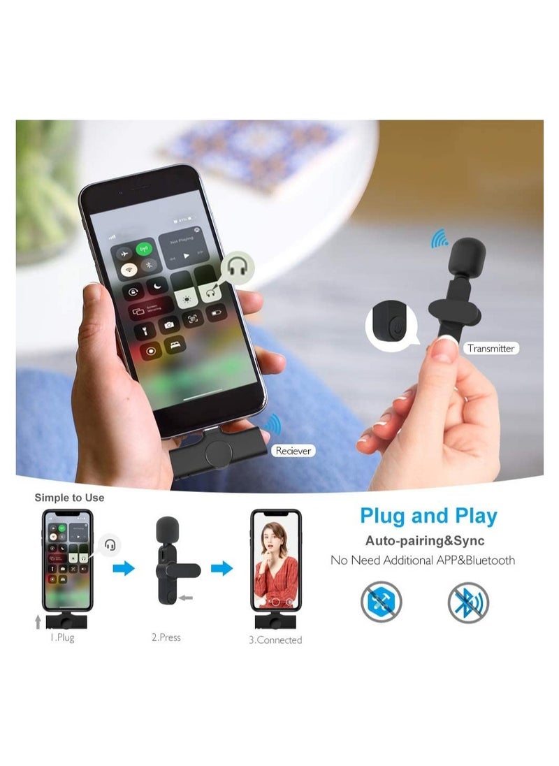 ELTRAZONE Wireless Lapel Lavalier Microphone for iPhone iPad Recording,YouTube Facebook Live Stream,Vlog, Auto-Sync Wireless Mic with 2 Clips  - Image 3