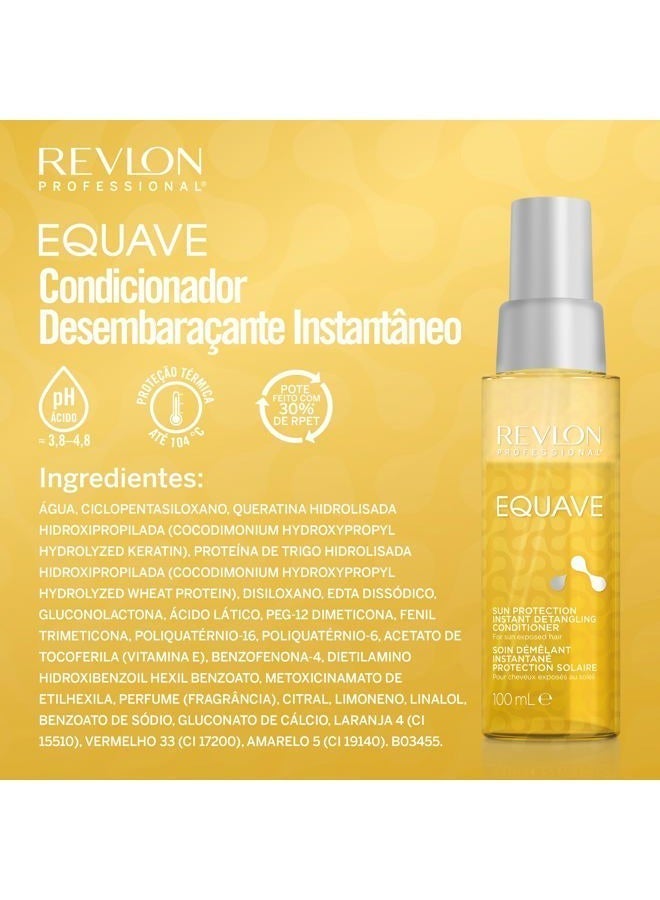Revlon Professional Equave Sun Protection Instant Detangling Conditioner, 100 ml, Detangling Leave in Spray Conditioner with Sun Protection for Hair, Packaging May Vary - Image 5