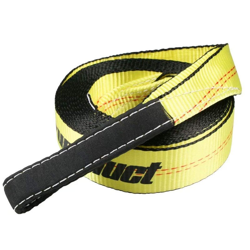Sumpluct Recovery Tow Strap 2in X 20ft Heavy Duty 20,000 lbs Break Strength, Use for Emergency Towing Rope, Tree Saver, Winch Extension, Triple Reinforced Loops, Protective Sleeves,Car Accessories - Image 1