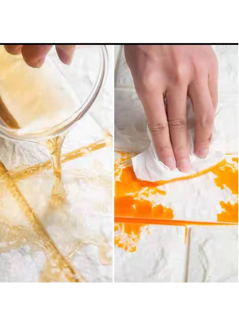 LINGWEI 3D Wall Sticker Wall Panels White 5pcs - Image 5