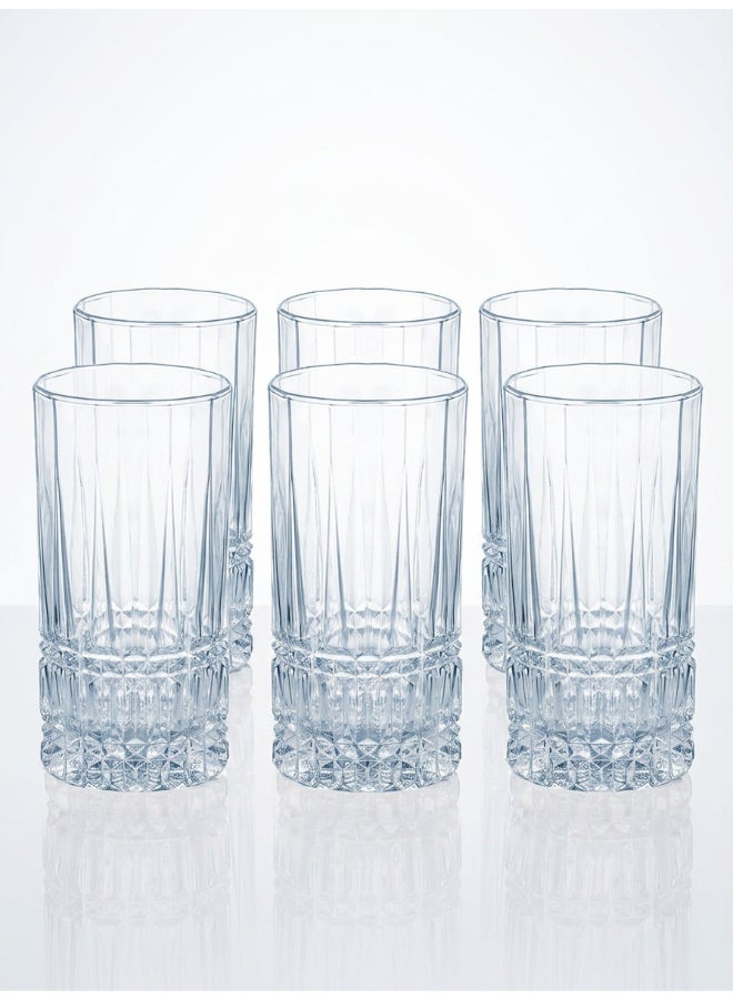 Luminarc Elysees 6 Piece Tumbler 210ml Drinking Set For Juice, Water, Soft Drinks, Hard Drink, Hot Beverages - Image 1