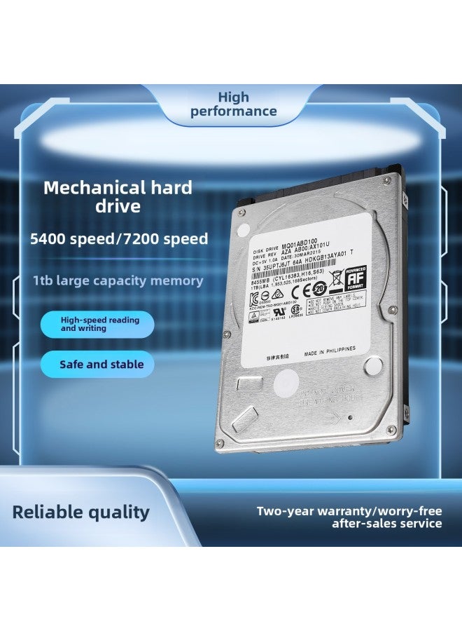 2.5 Inch Mechanical Hard Disk 7mm Notebook Hard Disk HDD Serial Sata Disassembly Hard Disk 500g/1T/2T-Capacity:2TB Thin 7mm - Image 2