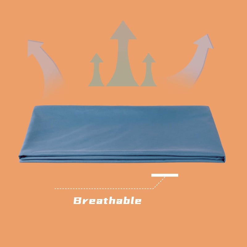 UhobeCap غطاء بطانية مرجح 60x80، أزرق فاتح، غطاء لحاف 60 × 80 للبطانية المرجحة - Image 4