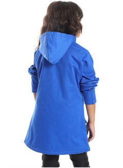 Andora Royal Blue Long Sleeved Polyester Jacket_Blue  - Image 3