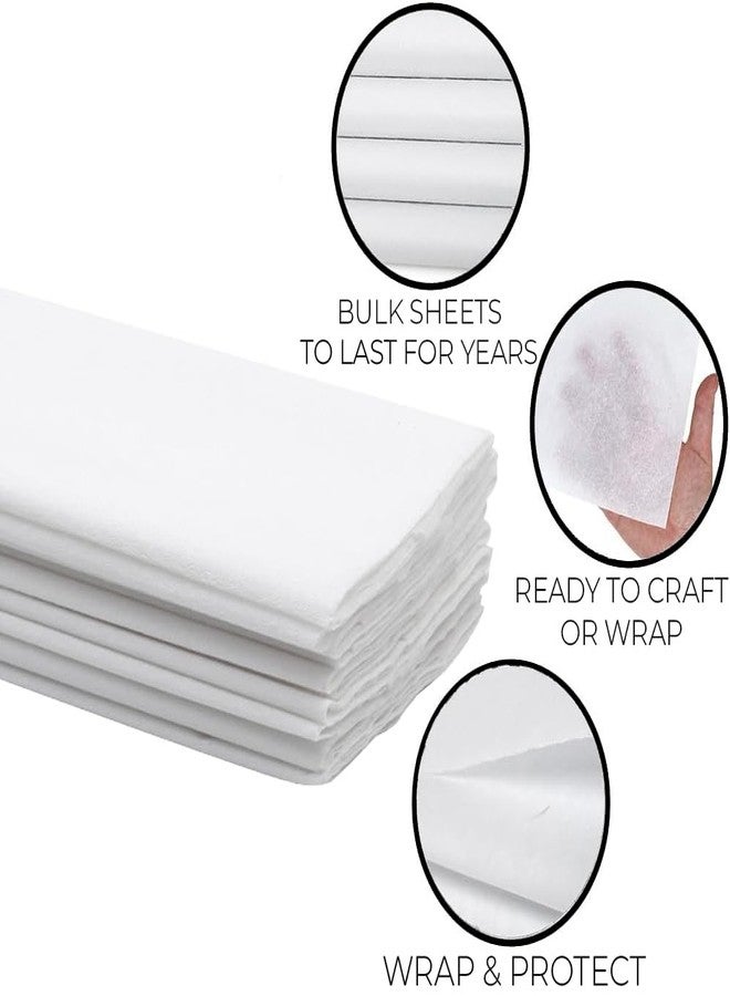 Ssxyan Premium White Gift Tissue Paper 20 X 20 100 Sheet 2 Pack (200 Sheets Total) - Image 2