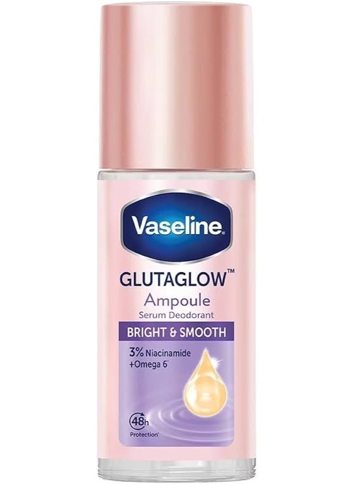 GLUTAGLOW Ampoule Serum Deodorant Bright & Smooth 3% Niacinamide +Omega 6   45ml