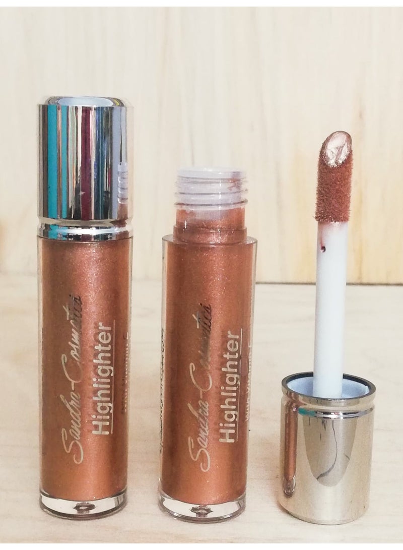 Highlighter With Vitamin E, Face & Body Liquid Highlighter For All Skin Types, Moisturizing Silky, Smooth Texture Not Sticky Color 03