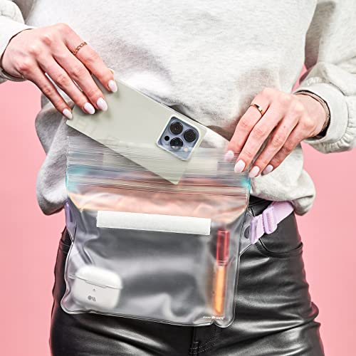 Case-Mate Soap Bubble IP68 Waterproof Phone Pouch/Case with Triple Seal Protection, Adjustable Strap - Waterproof Fanny Pack for iPhone 17 Pro Max/iPhone 16 Pro Max/15/14/S25/S24/Pixel 10 - Iridescent - Image 2