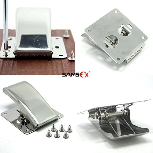 SAMSFX Fish Cleaning Board Tools Fillet Clamp w/Screws Deep-Jaw Fish Tail Clip Board for Scaling Table Bait (Fish Clamp) - Image 4