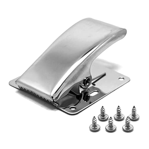 SAMSFX Fish Cleaning Board Tools Fillet Clamp w/Screws Deep-Jaw Fish Tail Clip Board for Scaling Table Bait (Fish Clamp) - Image 2