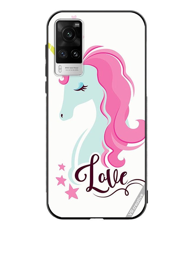 VR CREATIVE Protective Case Cover For Vivo X60 Pro Love Unicorn Design Multicolour - Image 1