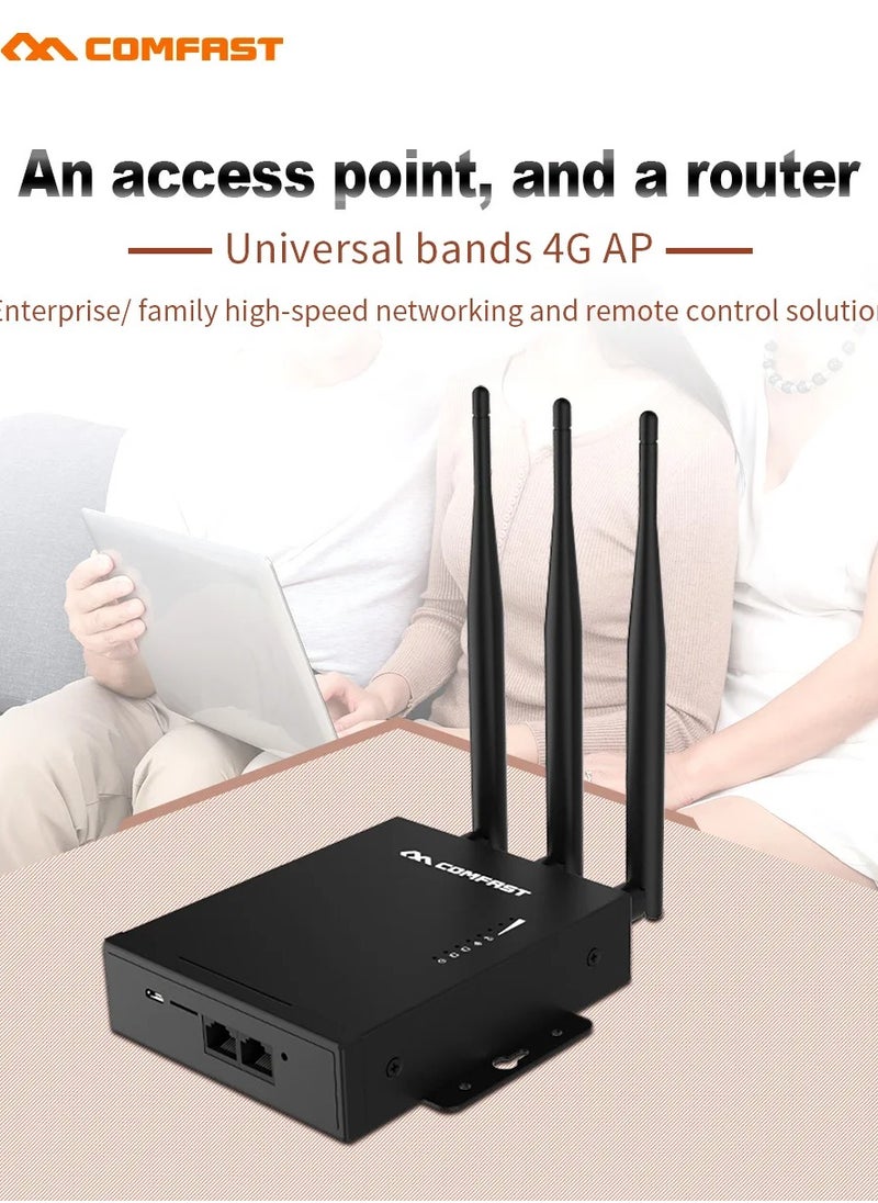 comfast - Comfast CF-E7 Outdoor 2.4G LTE Wireless AP Wifi Router Korea 4G 3G SIM Card Waterproof Outdoor Router 3*5dBi Antenna Access AP - Image 1