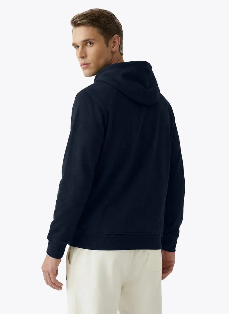 Nautica Men Embroidered Hooded Pullover Long Sleeve Hoodie