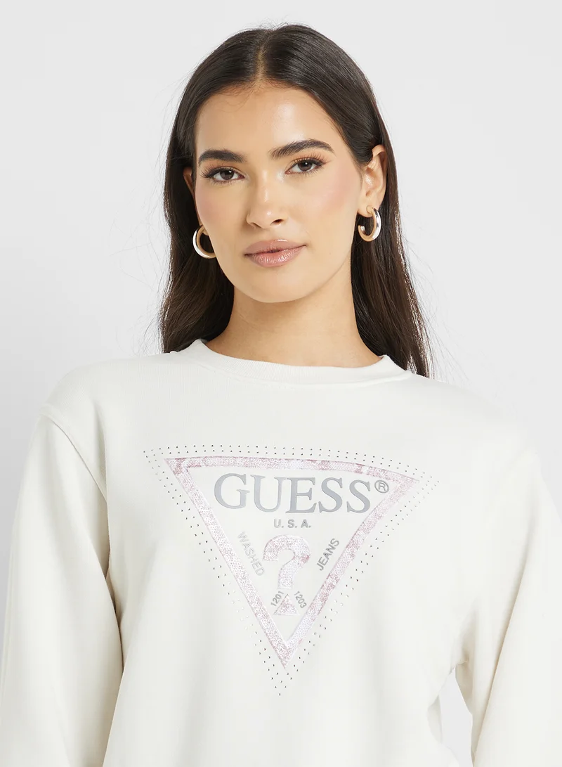 جس Logo Crew Neck Sweatshirt