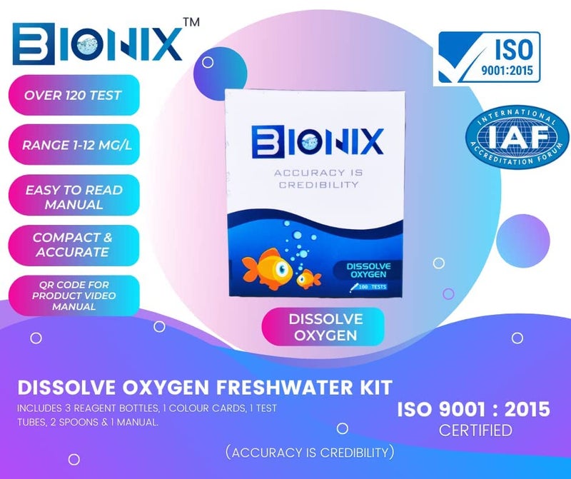 Bionix Dissolve Oxygen Test Kit (100 Test) - Image 2