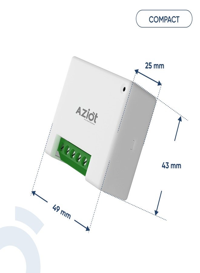 AZIOT 4 Node Smart Switch Mini - WiFi/Bluetooth Communication - Made in India - Timer Function - Works with Google Home and Amazon Alexa… (2 Module Size) - Image 4