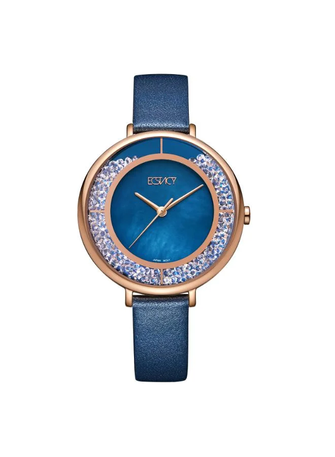 ECSTACY Women's Stainless Steel Analog Watch E23501-KLNMN - 35.5 mm