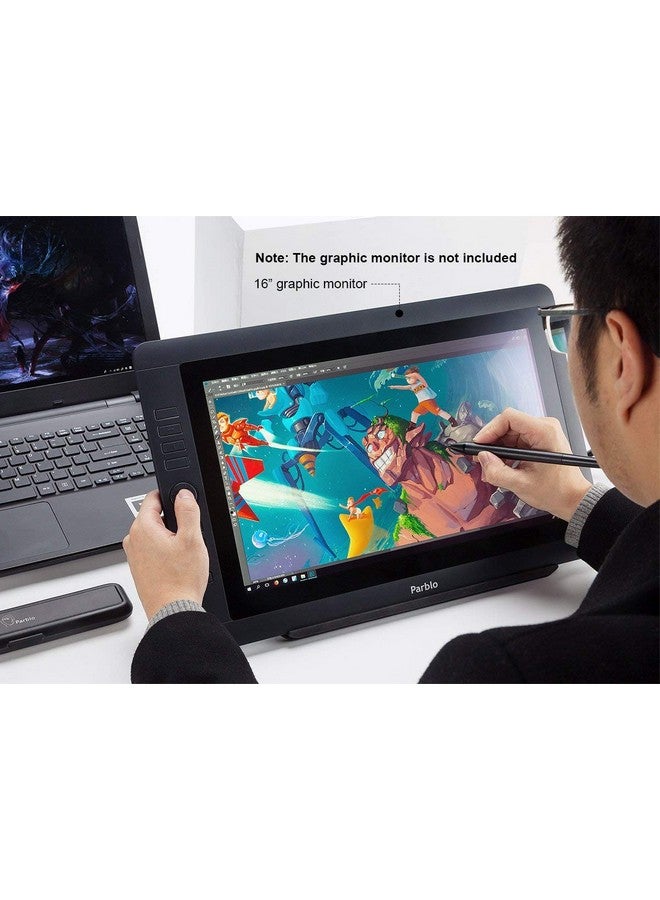 باربلو حامل لوحي للرسم Parblo PR 100، ثابت وقابل للتعديل لشاشات الرسم الرقمية مقاس 10 إلى 16 بوصة، أجهزة لوحية فنية، أجهزة كمبيوتر محمولة، متوافق مع أجهزة الكمبيوتر المحمولة، iPad Pro، MacBook، Wacom Cintiq 16 - Image 2