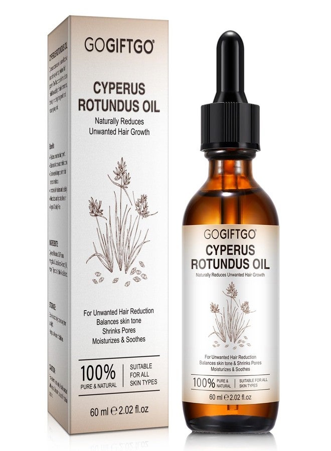 GOGIFTGO Cyperus Rotundus Oil,Cyperus Oil,Cyprus Rotundus Oil for Hair Removal,Cyperus Oil Natural, Soothing and gentle,Reducing Body Hair Growth,Smooth Skin & Hair Removal,60ml - Image 1