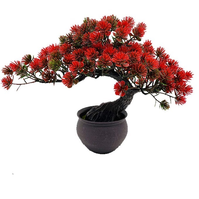 ARTIFICIAL PLANTS ARTIFICIAL BONSAI JUNIPER TREE POTTED FAUX JAPANESE PINE BONSAI SIMULATION ZEN GARDEN FAKE PLANT ARTIFICIAL BONSAI TREE FOR HOME OFFICE SHOWCASE INDOOR DCOR DESKTOP DISPLAY