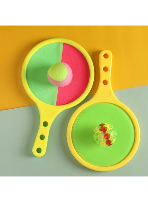 Velcro Ball and Catch Game, Kids Toss and Catch Ball Set, Outdoor Catching Ball Paddle Toys for Ages 4-8, Beach Paddle Ball Sets for Yard and Outside Activities Summer (Style 2)