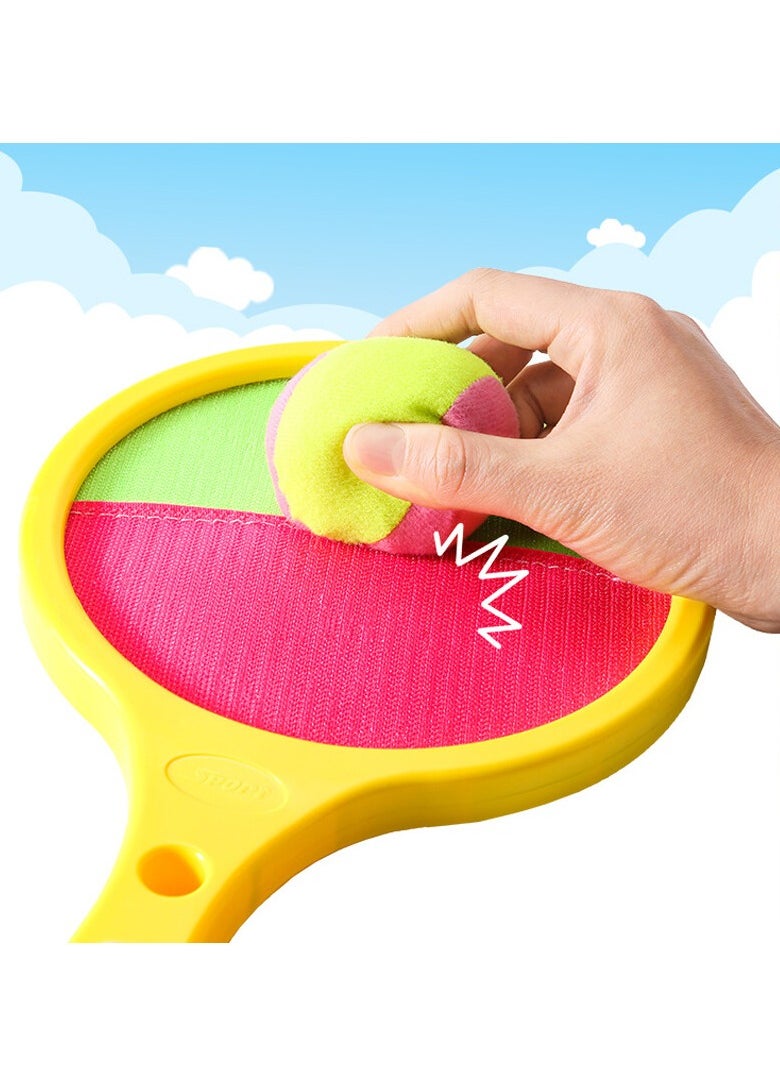 Velcro Ball and Catch Game, Kids Toss and Catch Ball Set, Outdoor Catching Ball Paddle Toys for Ages 4-8, Beach Paddle Ball Sets for Yard and Outside Activities Summer (Style 2)