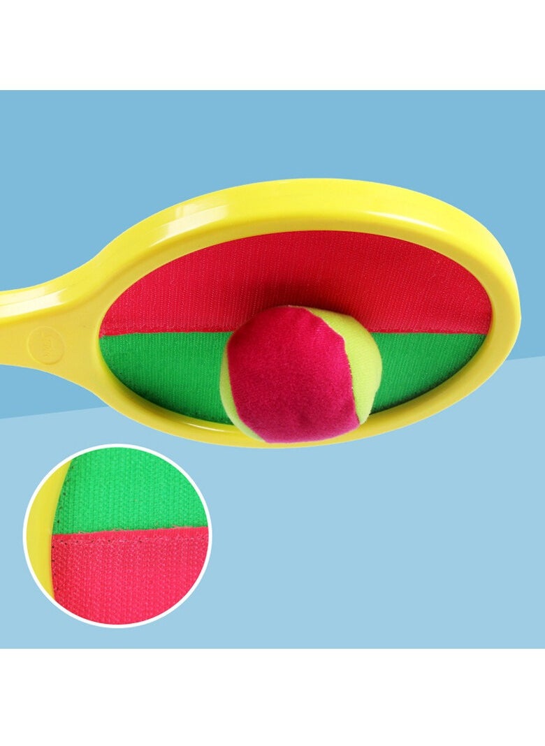 Velcro Ball and Catch Game, Kids Toss and Catch Ball Set, Outdoor Catching Ball Paddle Toys for Ages 4-8, Beach Paddle Ball Sets for Yard and Outside Activities Summer (Style 2)