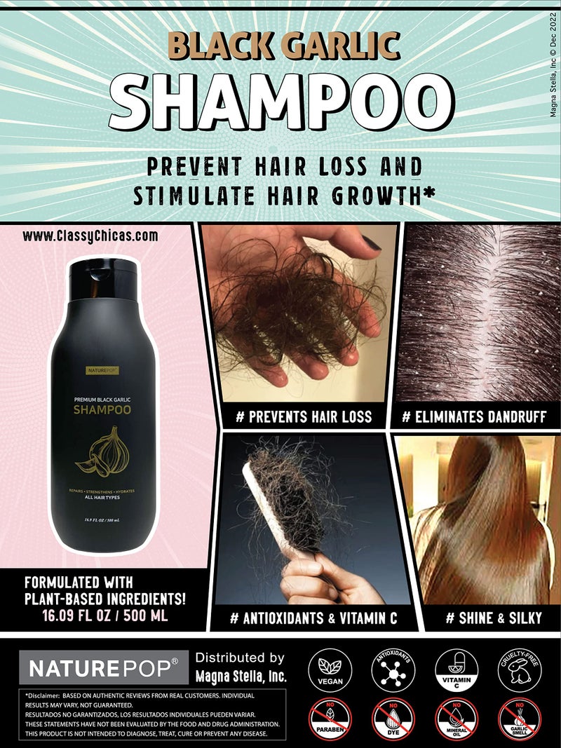 Naturepop Black Garlic Hair Loss Conditioner by Naturepop - Prevents Hair loss, Stimulates growth and Relieves itchy scalp 16.9 fl oz/ 500 mL Made in Korea - Image 4