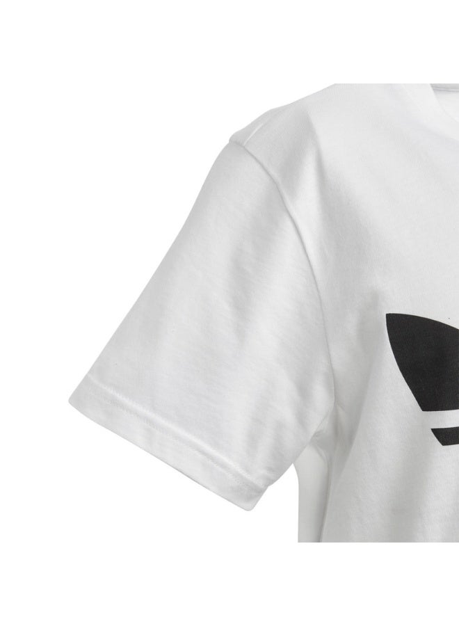 Adidas adidas TREFOIL TEE White Originals Kids T-SHIRTS  - Image 5