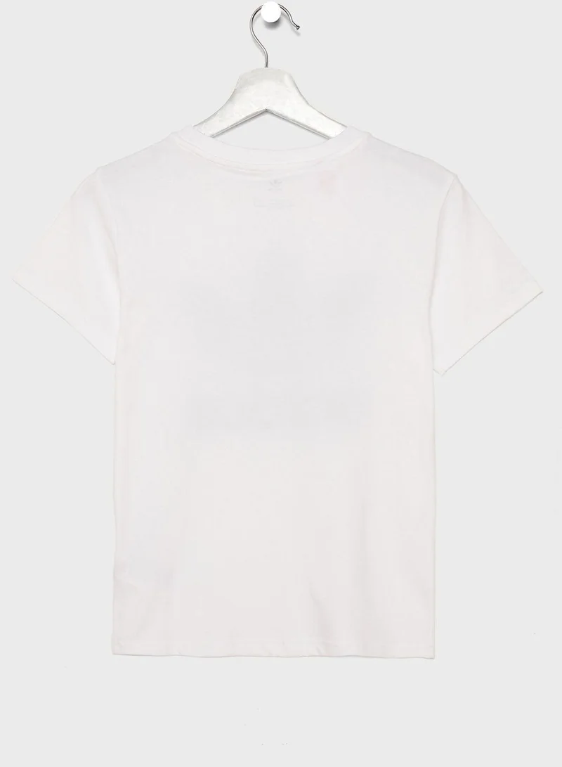 Adidas TREFOIL TEE White Originals Kids T-SHIRTS