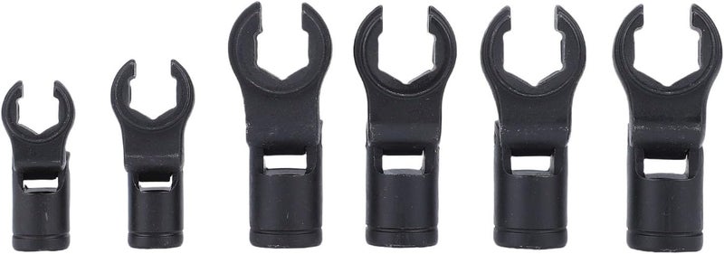 Yunseity Durable Crowfoot Wrench Set for Removing Fuel Injectors, Brake Pipes, Hydraulic Couplings, 6-Point Opening Ensures Long Life, Suitable for DIY Mechanics - Image 5