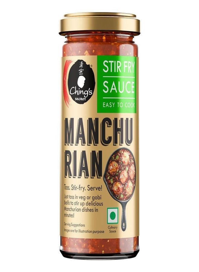 Ching's Ching’s Premium Manchurian Stir Fry Sauce, 250g, Ready to Cook Sauce, No Added Colour, No MSG, Cooking Sauce, Perfect for Veg or Gobi balls - Image 1