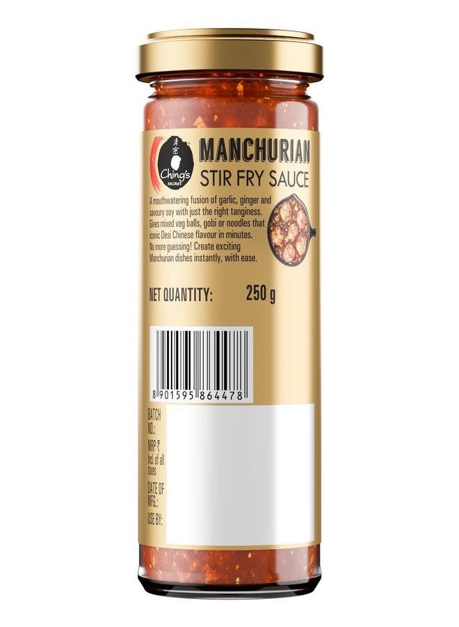Ching's Ching’s Premium Manchurian Stir Fry Sauce, 250g, Ready to Cook Sauce, No Added Colour, No MSG, Cooking Sauce, Perfect for Veg or Gobi balls - Image 3