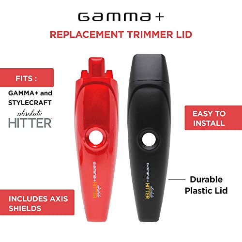 GAMMA+ Absolute Hitter Custom Body Kit Lids Metallic Red and Matte Black Set of 2 Trimmer Lids - Image 2