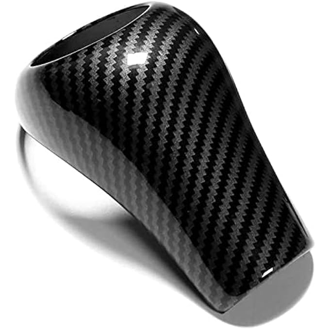 ريحني غطاء مقبض ناقل الحركة للسيارة من ألياف الكربون ملصق الزينة الداخلية W204 W212 A G E C فئة CLS ملحقات قطعة واحدة أسود - Image 4