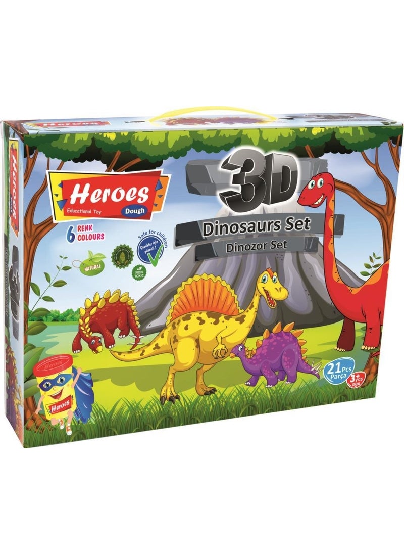 3D Dinosaur Set 6 Colored Play Dough ERN-568 - pzsku/Z79C00DFA7AA5DDEF0A2AZ/45/_/1725794252/eb88f35a-6ef5-499e-9fd9-ea6c71226943