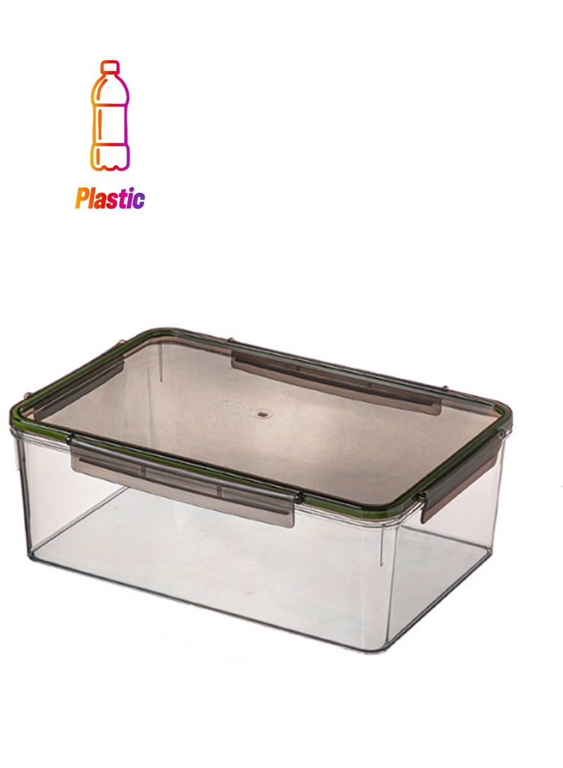 Brown 5600 Ml Airtight Food Storage Containers With Lids Bpa-Free Storage Boxes Stackable Kitchen And Pantry Organizers For Cereals, Dry Food, Flour And Sugar For Kitchen Organization, Lunch