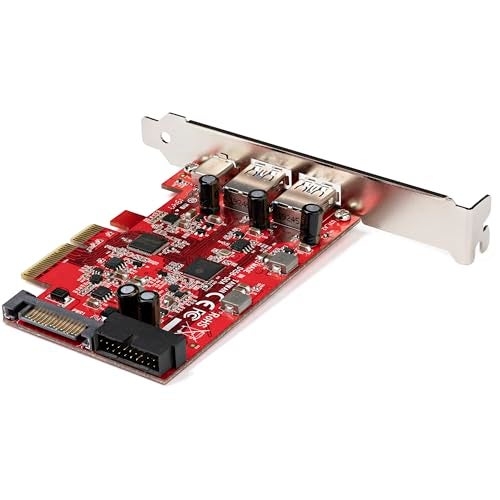 Startech.com 5Port USB PCIe Card 10Gbps USB 31 Gen 2 PCIe Card w 1x USBC 2X USBA 1x 2 Port IDC Internal 5Gbps USB Header Expansion USB C PCI Express Controller Card - Image 3