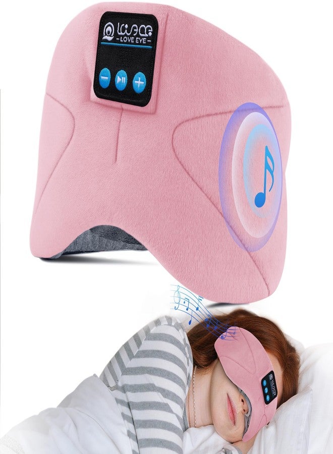 LOVE EYE Sleep Headphones Bluetooth 5.4 Sleeping Eye Mask Wireless Music Earphones with HD Speakers for Side Sleepers Total Blackout Cotton Mask for Travel, Home, Office, Unique Gifts - Image 1