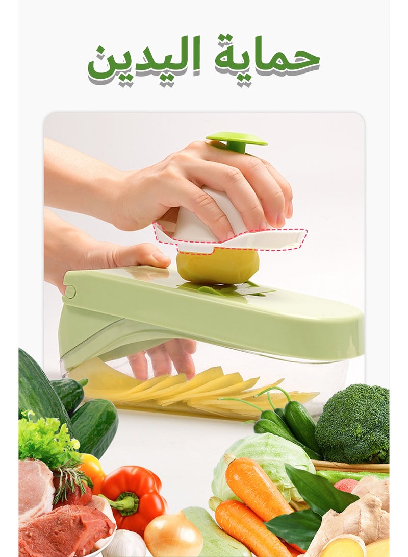 Vegetable Chopper, 17-in-1 Multifunctional Vegetable Slicer Cutter, Food Chopper, Dicer Tool - Image 2