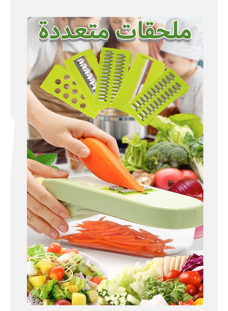 Vegetable Chopper, 17-in-1 Multifunctional Vegetable Slicer Cutter, Food Chopper, Dicer Tool - Image 4