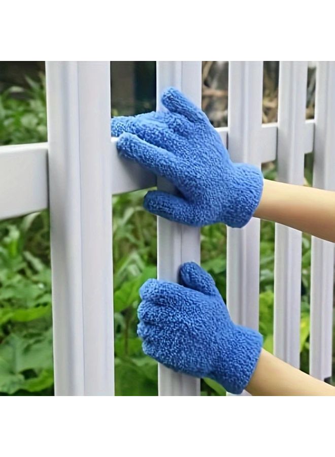 Pink Microfiber Plant Dusting Gloves For Indoor Leaves Furniture Blinds Gentle Cleaning - Image 3