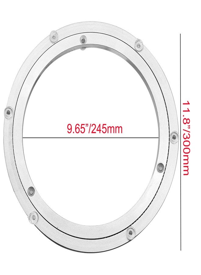 Besimple Aluminium Alloy Turntable Bearing, Heavy Duty Swivel Turntable Lazy Susan Rotating Bearing Turntable Round Dining Table Smooth Swivel Plate Hardware (300mm - 12inch) - Image 2