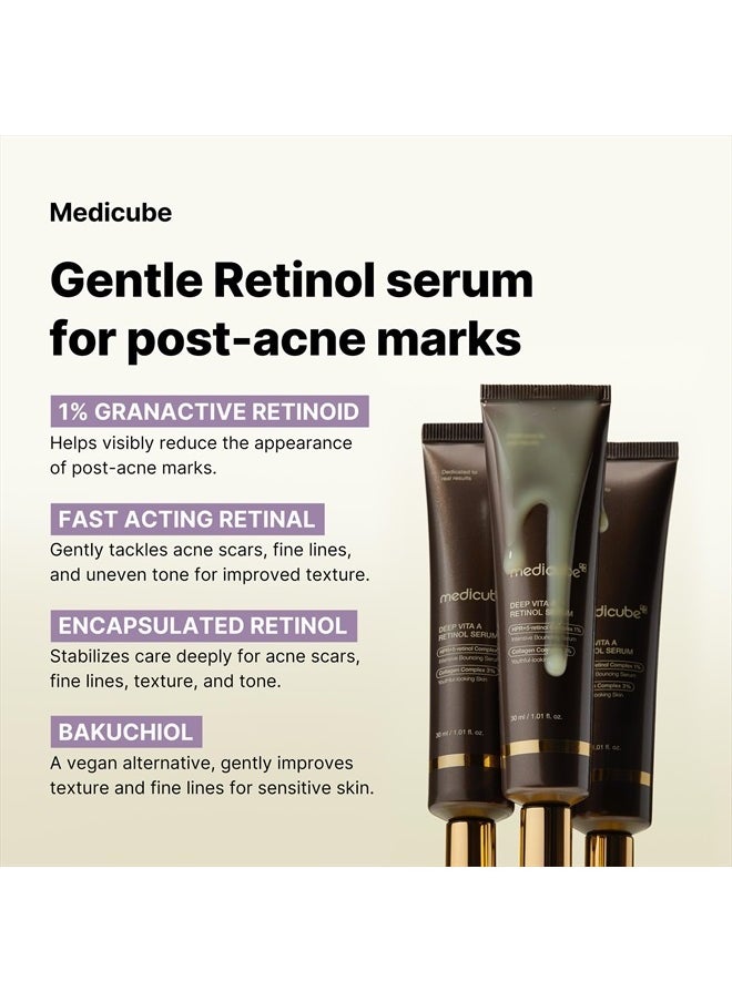 Medicube Deep Reviving Bakuchiol Retinol Facial Serum - Anti-Aging 4th Gen Retinol & Bakuchiol - Targets Fine Lines, Uneven Skin Tone, Blemish Scars - Korean Skin Care, Low Irritant, 1.69 oz  - Image 4