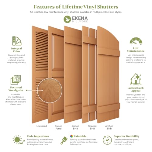 Ekena Millwork LVSAMPLECOLORS Lifetime Vinyl Shutter Sample Colors - Image 4