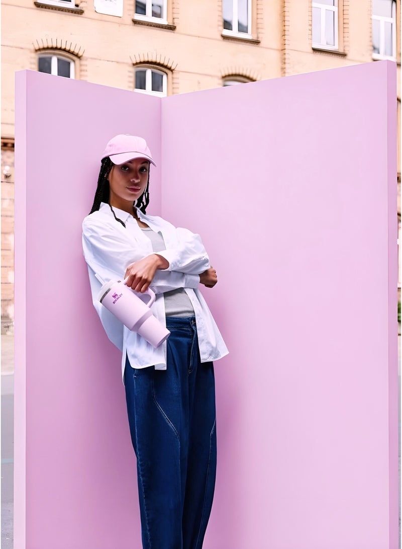 Stanley Quencher H2.0 FlowState Tumbler with Handle and Straw – 40 oz Stainless Steel Vacuum Insulated Cup, BPA-Free, 3-Position Lid, Cup Holder Friendly, for Water, Coffee, Smoothies & More –  (32x15x10cm) | Pink - Image 2