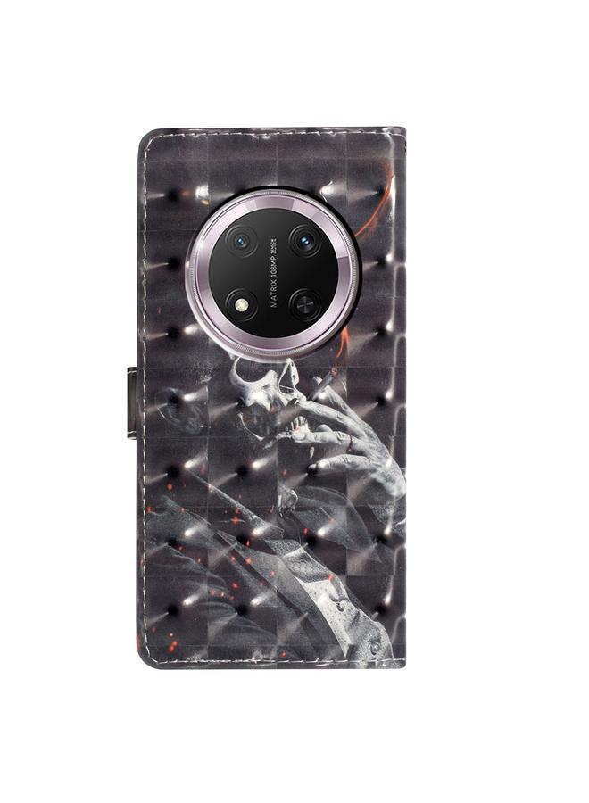 اس-توب جراب هاتف Honor X9c 5G من الجلد بنمط ثلاثي الأبعاد - Image 3