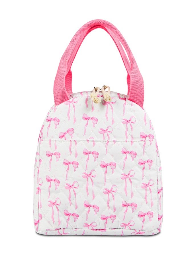 GISMTR Lunch Bag for Women Insulated Lunch Box Cute Quilted Lunch Tote Bags Reusable Large Capacity Cooler Bag for Travel Work Picnic - Image 1