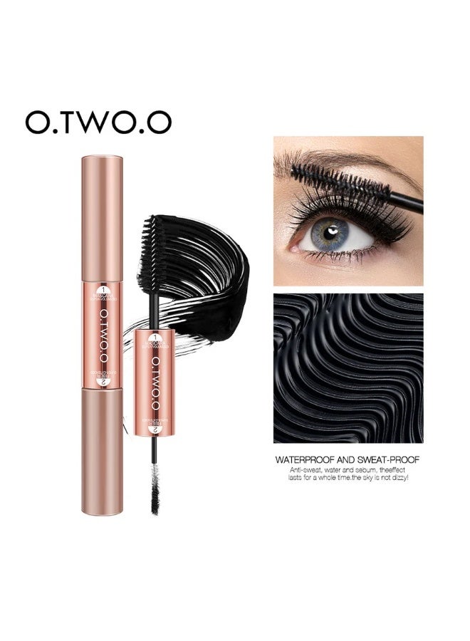 O.TWO.O Miracle Double Head 2 in 1 Mascara Waterproof Lengthening Eyelash Sweat Proof Easy Wearing Mascara - Image 5